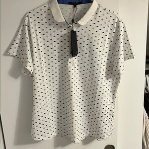 Greyson White Patterned Button Down Shirt